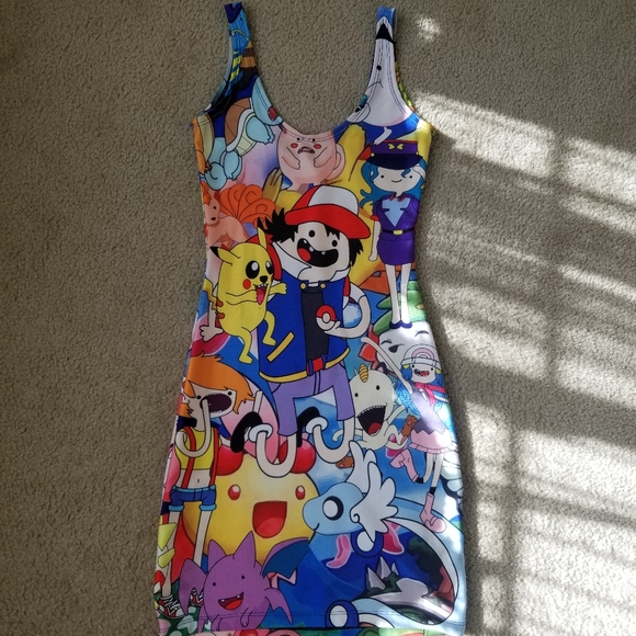 Pokemon x Adventure Time Anime Dress - Picture 1 of 4